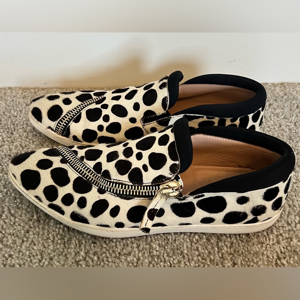 Furla animal print hair calf fashion sneakers size 39/8.5
